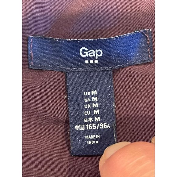 Gap Womens Shift Mini Dress Round Neck Back Zip Sleeveless Purple Size Medium - Picture 5 of 7